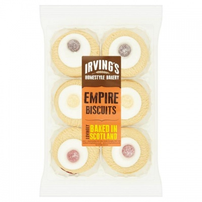 Irving's Home-style Bakery 6 Empire Biscuits (Jan 23-24) RRP 1.89 CLEARANCE XL 59p or 2 for 1